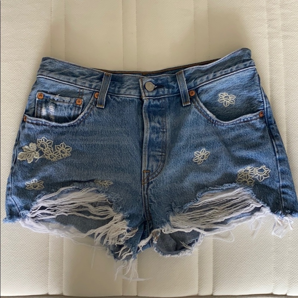 Denim deconstructed Levis shorts
